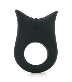 Чорне ерекційне кільце з вібрацією - No Taboo
