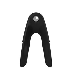 Черное двойное эрекционное кольцо OVO - No Taboo