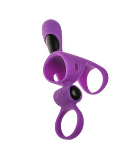 Насадка с вибрацией и эрекционным кольцом - No Taboo