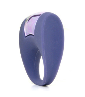 Фиолетовое эрекционное кольцо с вибрацией - No Taboo