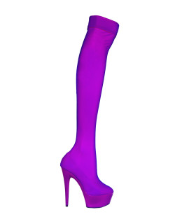 Ботфорты чулки для стрипа фиолетовые 38р - No Taboo