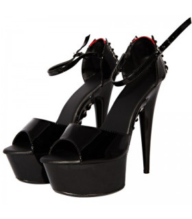 Стрипы с черной платформой украшены шнуровкой 39р - No Taboo