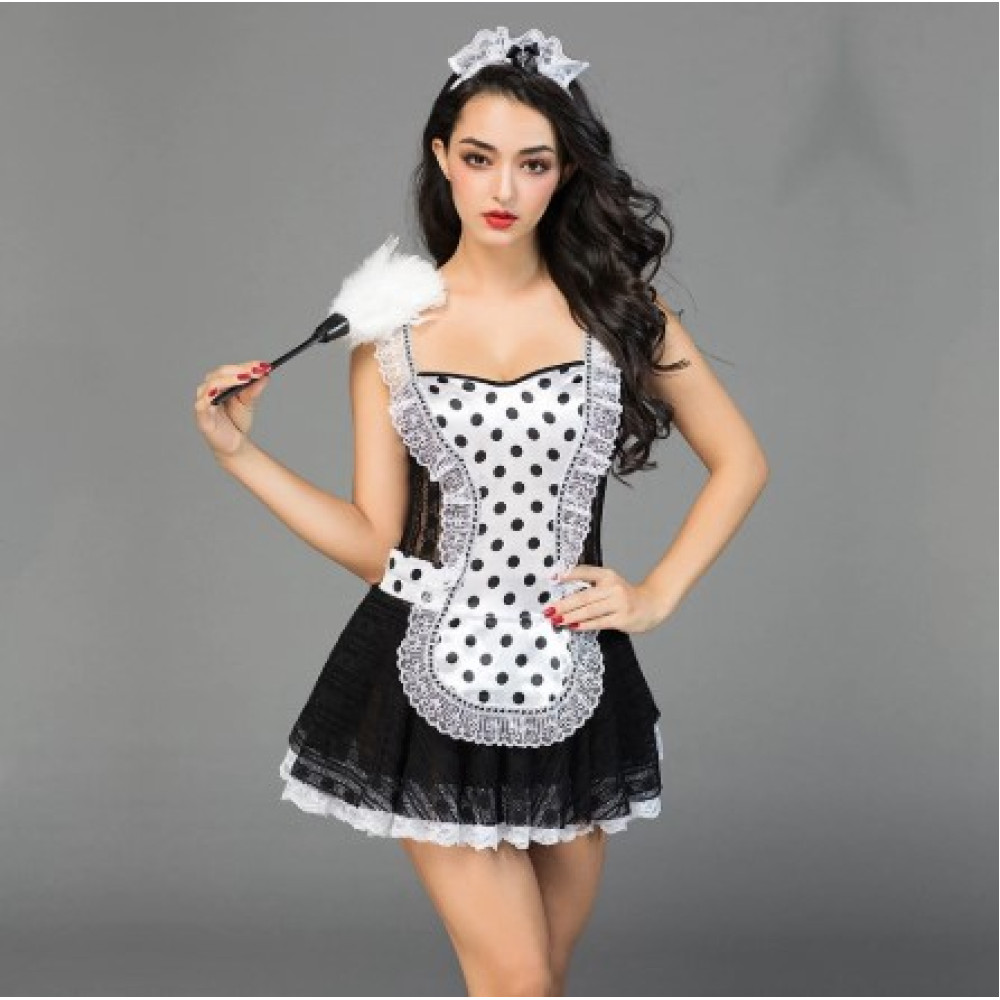 Костюм Вечірня Покоївка, 4 предмети S / M (32877), zoom