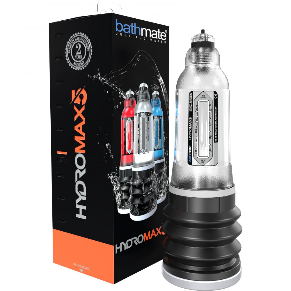 Гидропомпа BATHMATE HYDROMAX 5 для увеличения члена, прозрачная (32051), zoom