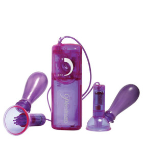 Помпа для сосков с вибро FF VIBRATING NIPPLE PUMPS - No Taboo