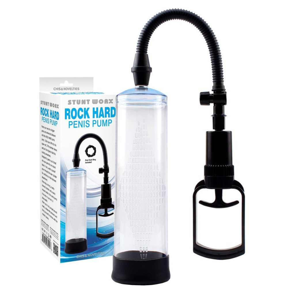 Помпа ручна вакуумна Rock Hard Penis Pump, 21.5 см х Φ6 см (29008), zoom
