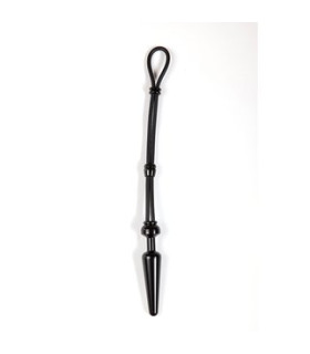 Анальна пробка з ерекційним кільцем COCK GRIP PLUG MEDIUM BLACK - No Taboo