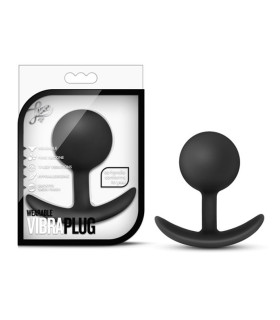 Анальний плагіат зі зміщеним центром тяжіння LUXE WEARABLE VIBRA PLUG BLACK - No Taboo