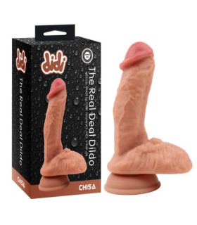 Фалоімітатор Chisa Didi The Real Deal Dildo з мошонкою на присосці, 18 см х 3.8 см - No Taboo