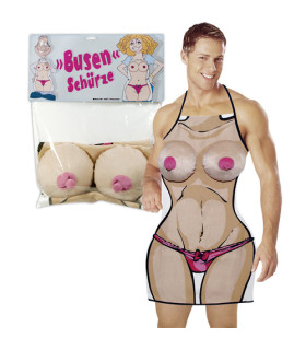 Фартух з плюшевими грудьми міні бікіні - No Taboo