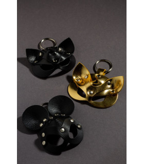 Кожаный брелок маска Миккимаус БДСМ - No Taboo