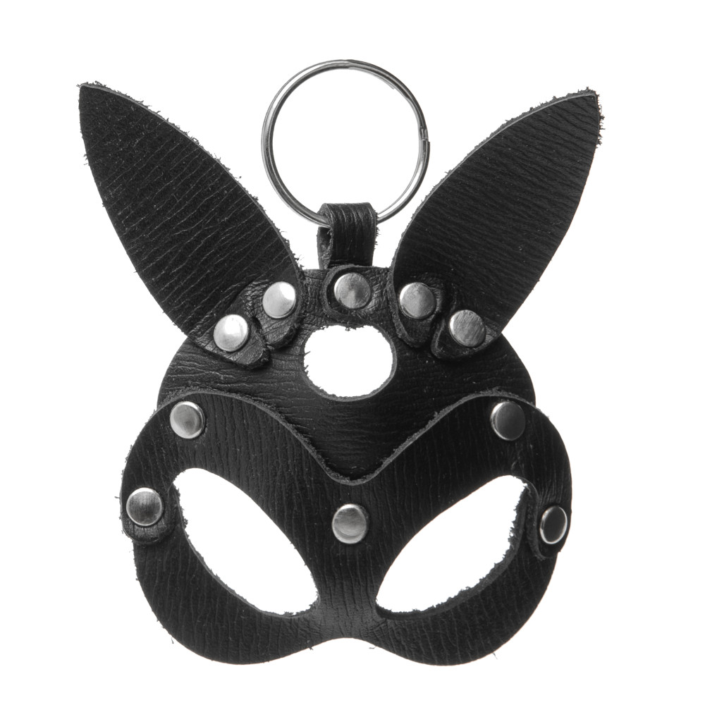 Шкіряний брелок БДСМ маска зайця (32591), zoom