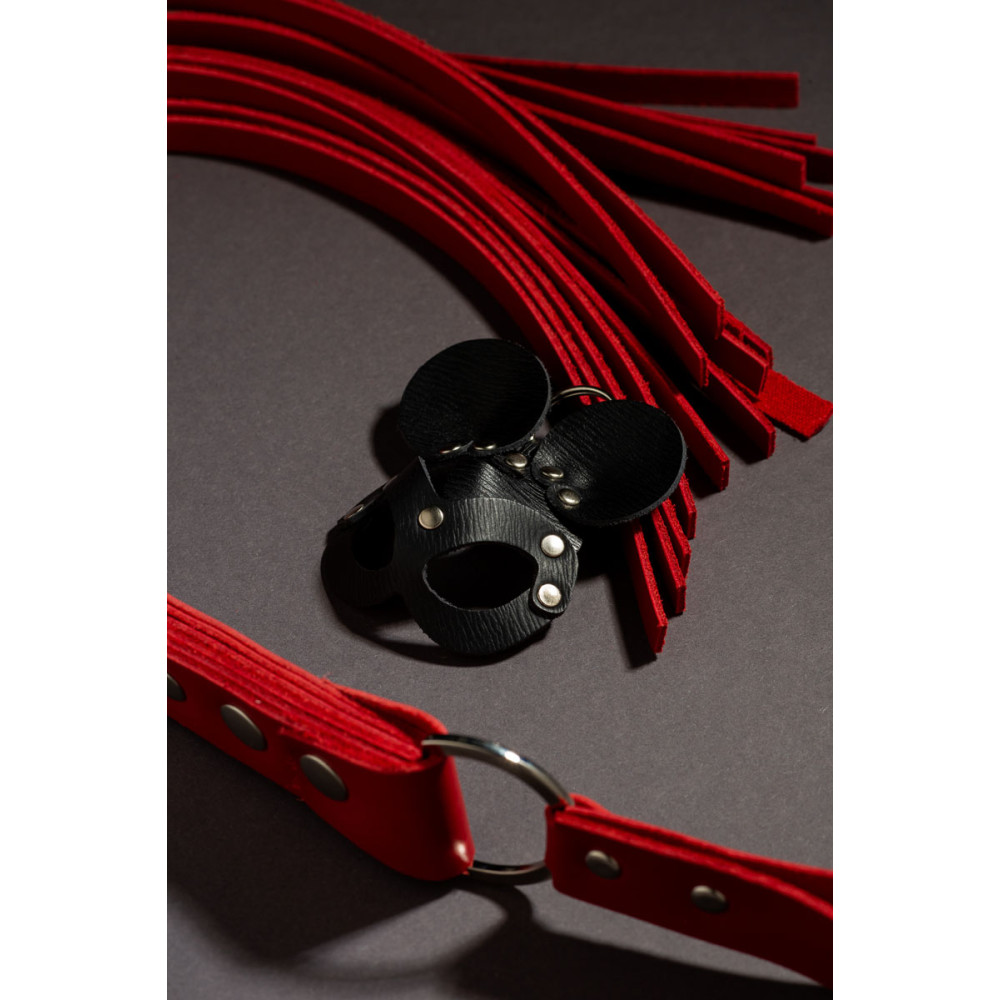 Кожаный брелок маска Миккимаус БДСМ (32453), zoom