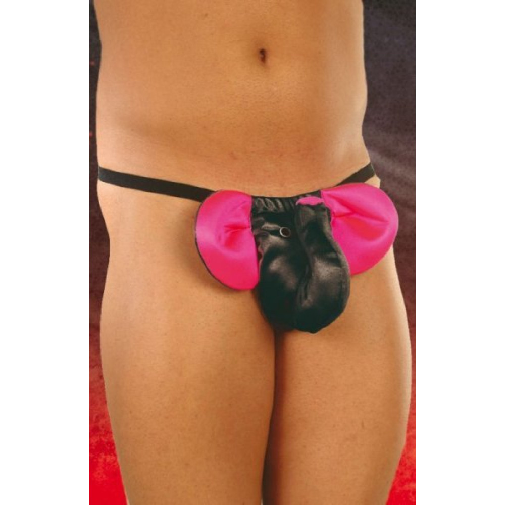 Трусики слоник чорно-рожевий (4979), zoom