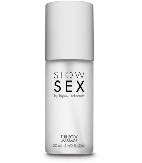 Гель для массажа всего тела на силиконовой основе FULL BODY MASSAGE Slow Sex by Bijoux Indiscrets, 50 мл - No Taboo