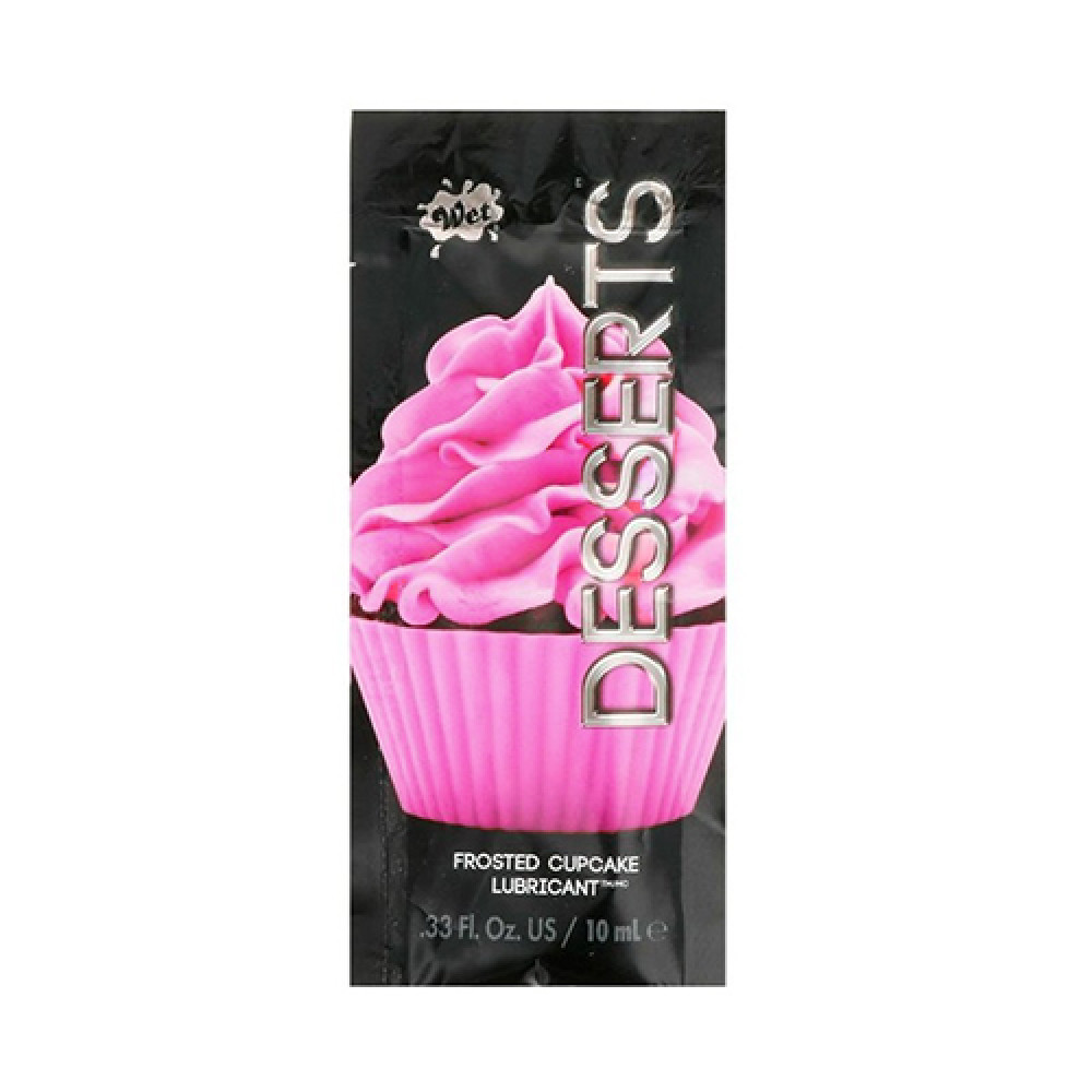 Пробник Лубрикант на водной основе, 10 мл, WET Dessert Frosted Cupcake, съедобный (34869), zoom