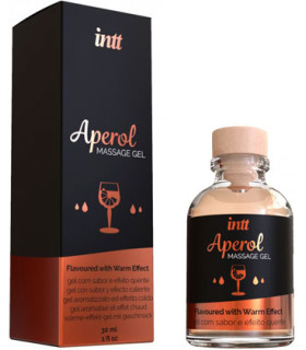 Массажный гель Intt Aperol, 30 мл, с разогревом, со вкусом апероля - No Taboo