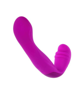 Безремневой страпон с вибрацией Beau фиолетовый 20см диаметр - 4,2 - No Taboo