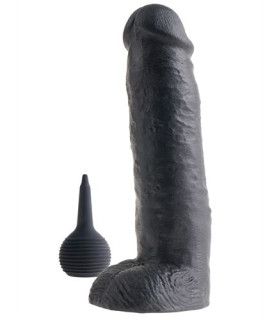 Фаллоимитатор семяизвержения King Cock Squirting Dildo 30 cm - Black - No Taboo