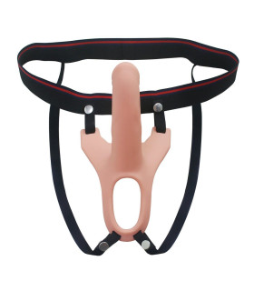 Страпон порожнистий (фаллопротез) на трусиках - No Taboo