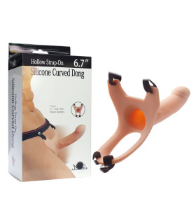 Страпон порожнистий (фаллопротез) на трусиках - No Taboo