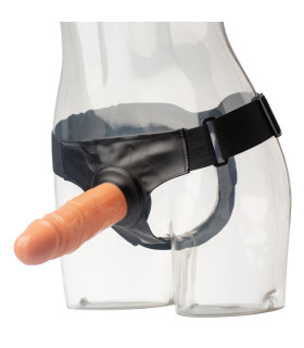 Страпон порожнистий (фаллопротез) бежевий з трусами Wearable Sleeve 16 см. діаметр-5 см. - No Taboo