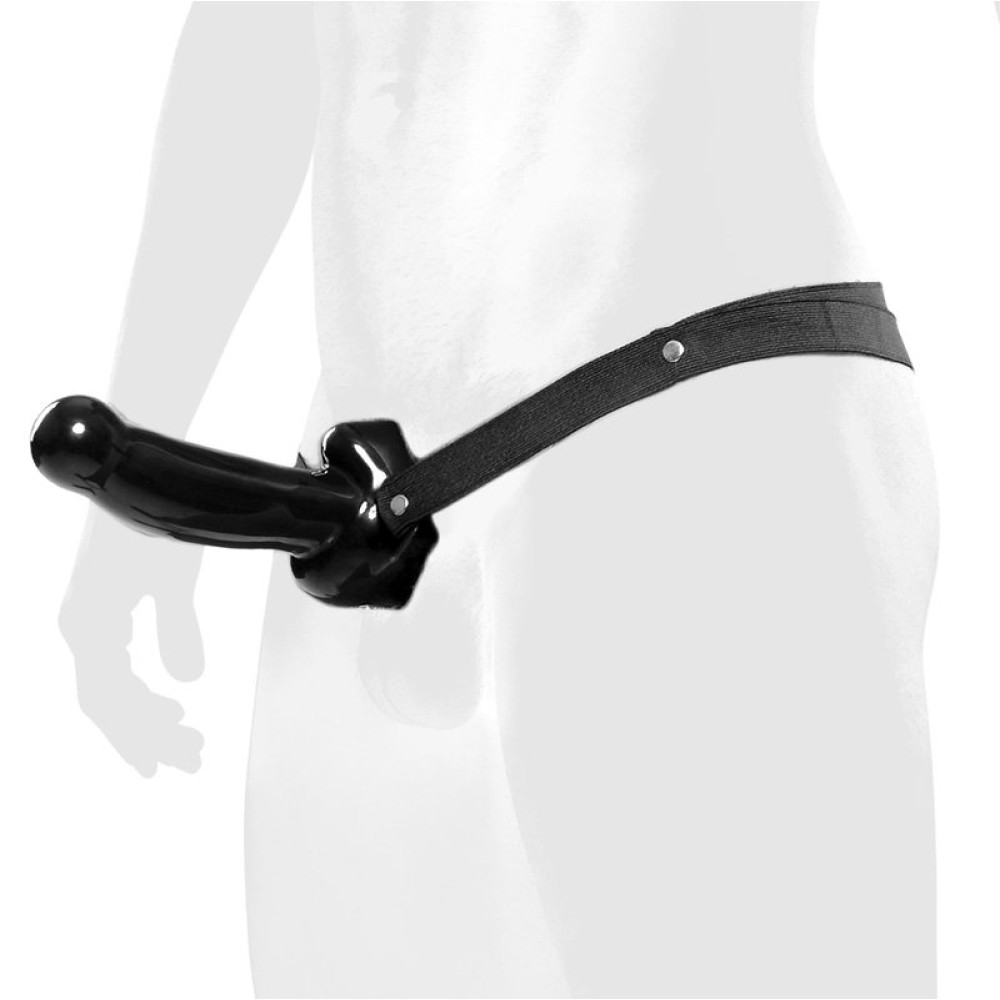 Страпон порожнистий (фаллопротез) Pipedream FETISH, чорний (21586), zoom