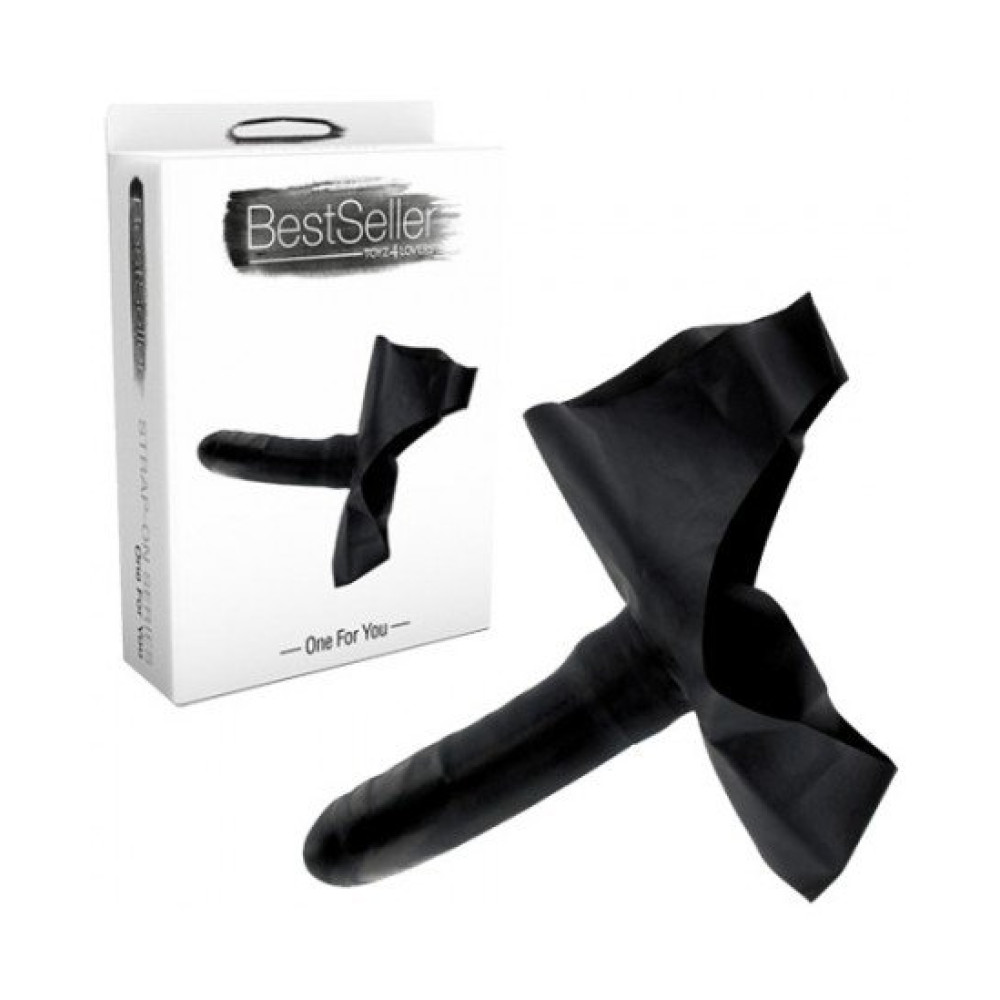 Латексный страпон черный (27956), zoom