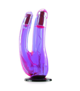 Страпон для двойного проникновения с вибрацией Double Penetrator Fetish 19 см, диаметр - 3,5 - No Taboo