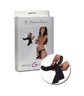 Страпон латексний з вагінальний стимулятором L - No Taboo