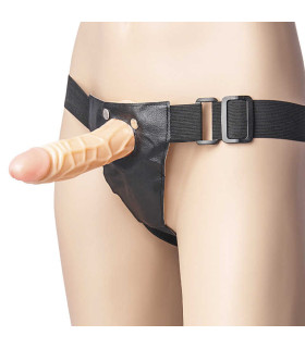 Страпон полый (фаллопротез) телесный, 18 см х 3.9 см - No Taboo