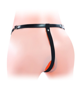 Страпон полый (фаллопротез) для двойного проникновения Unisex Hollow Double Penetrator - No Taboo