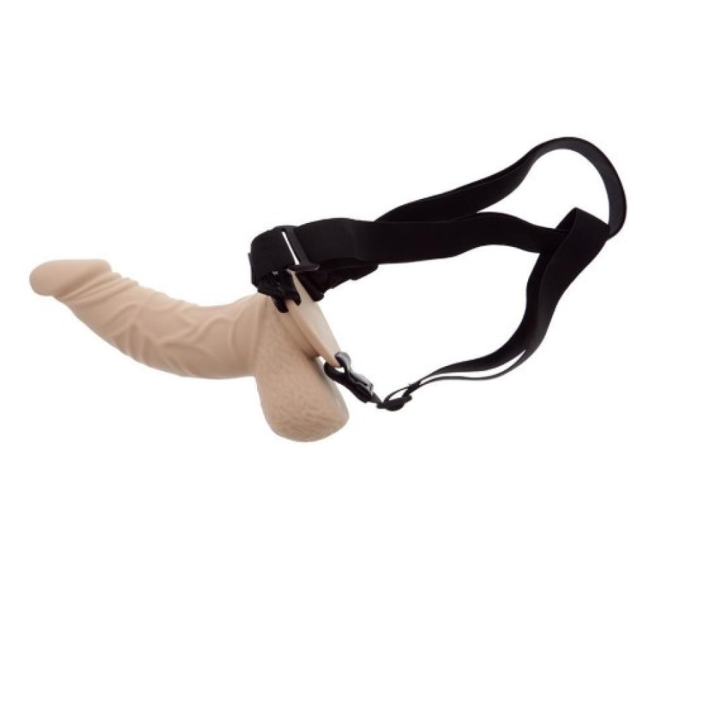 Страпон реалістичний з кріпленням на трусиках 23 см, діаметр-5 см (34083), zoom