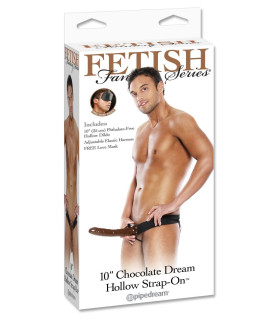 Страпон порожнистий (фаллопротез) 10 Flesh Hollow мулат - No Taboo