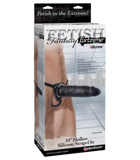 Страпон полый (фаллопротез) большой FF EXTREME HOLLOW STRAP-ON BLACK - No Taboo