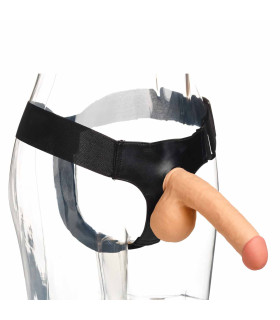 Страпон реалистичный Cock with Balls 18 см диаметр - 4 см. - No Taboo