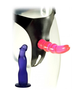 Страпон с двумя сменными насадками - No Taboo