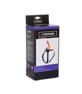 Страпон с вибрацией, киберкожа, 3,5 диаметр 16 см B- Link - No Taboo