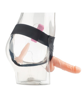 Страпон с вибро Wearable Dicephalous Solid Dildo 15 см. диаметр - 3,5 см. - No Taboo