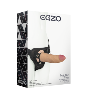 Страпон жіночий Egzo Еvolution, 19 см діаметр-4,5 см - No Taboo