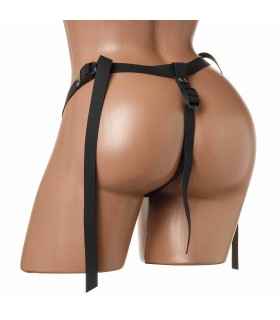 Трусы для страпона, черный S-XL, Vac-U-Lock, 100% медицинский силикон - No Taboo