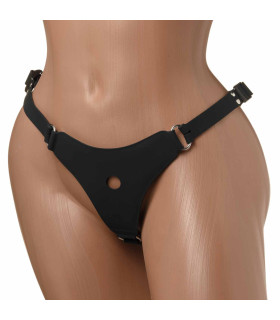 Трусы для страпона, черный S-XL, Vac-U-Lock, 100% медицинский силикон - No Taboo