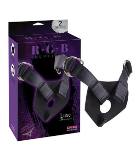 Трусы для страпона Chisa R.G.B. Luxe Harness, черные - No Taboo