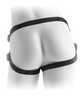 Трусы для страпона VIBRATING PLUSH HARNESS - No Taboo