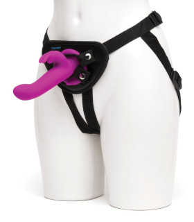 Вибрострапон кролик с трусиками Happy Rabbit 17.8 см диаметр - 3,2 см. - No Taboo