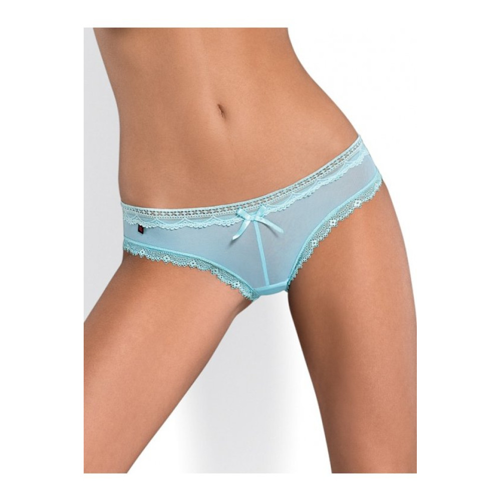 Еротичні трусики, напівпрозорі блакитні L / XL (25330), zoom
