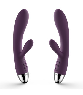 Вібратор-кролик Svakom Alice інтерактивний, фіолетовий, 18.5 х 3.1 см - No Taboo