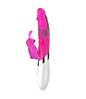 Вибратор с клиторальной стимуляцией DIBEI, розовый - No Taboo