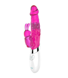 Вибратор с клиторальной стимуляцией DIBEI, розовый - No Taboo