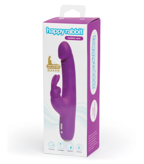 Вібратор кролик Happy Rabbit Slimline рожевий, 22.5 х 3.5 см - No Taboo